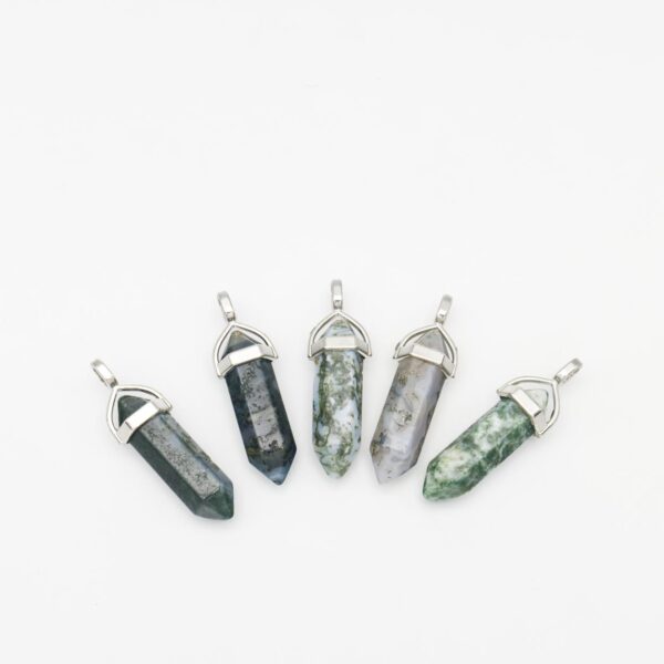 Moss Agate Point Pendant